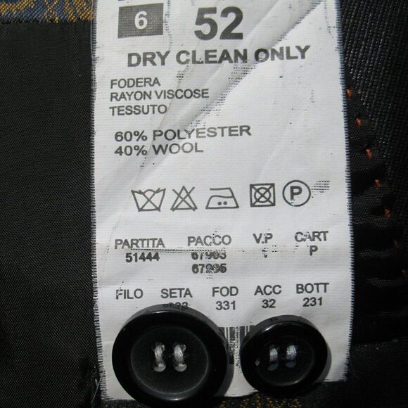 Dior Mens Two-Button Wool Blend Sateen Blazer Jacket Blue - Picture 14 of 15